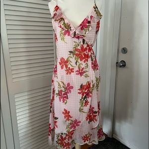 Brand new floral wrap around Guess Dress